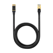 Заредете изображение във визуализатора на галерията – Baseus Speed Seven Fast RJ45 10Gbps Network Cable 2m Black (WKJS010301) - TopMag
