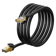 Заредете изображение във визуализатора на галерията – Baseus Speed Seven Fast RJ45 10Gbps Network Cable 2m Black (WKJS010301) - TopMag
