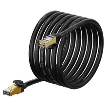 Заредете изображение във визуализатора на галерията – Baseus Speed Seven High Speed Network Cable RJ45 10Gbps 5m Black (WKJS010501) - TopMag
