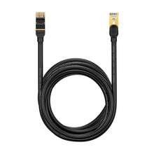 Заредете изображение във визуализатора на галерията – Baseus Speed Seven High Speed RJ45 Network Cable 10Gbps 8m Black (WKJS010601) - TopMag
