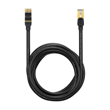 Заредете изображение във визуализатора на галерията – Baseus Speed Seven High Speed RJ45 Network Cable 10Gbps 10m Black (WKJS010701) - TopMag

