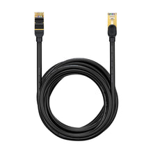 Заредете изображение във визуализатора на галерията – Baseus Speed Seven High Speed RJ45 Network Cable 10Gbps 15m Black (WKJS010801) - TopMag
