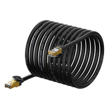 Заредете изображение във визуализатора на галерията – Baseus Speed Seven High Speed RJ45 Network Cable 10Gbps 20m Black (WKJS010901) - TopMag
