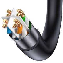 Заредете изображение във визуализатора на галерията – Baseus Speed Seven High Speed RJ45 Network Cable 10Gbps 20m Black (WKJS010901) - TopMag
