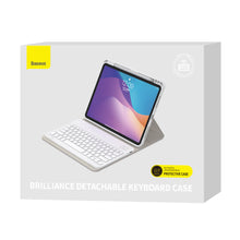 Заредете изображение във визуализатора на галерията – Baseus Brilliance case with keyboard for tablet 12.9 "white (ARJK000102) - TopMag

