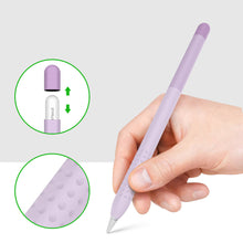 Заредете изображение във визуализатора на галерията – Stoyobe Colorful Sleeve case for Apple Pencil 2 case overlay stylus case purple - TopMag
