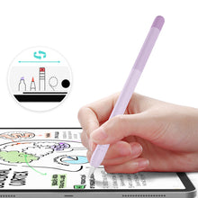 Заредете изображение във визуализатора на галерията – Stoyobe Colorful Sleeve case for Apple Pencil 2 case overlay stylus case purple - TopMag
