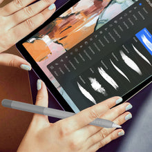 Заредете изображение във визуализатора на галерията – Stoyobe Colorful Sleeve case for Apple Pencil 2 case overlay stylus case gray - TopMag
