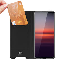 Заредете изображение във визуализатора на галерията – Dux Ducis Skin Pro holster cover flip cover for Sony Xperia 1 IV black - TopMag
