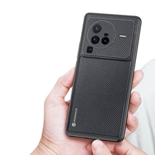 Заредете изображение във визуализатора на галерията – Dux Ducis Fino pouch cover nylon fabric Vivo X80 Pro black - TopMag
