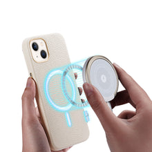 Заредете изображение във визуализатора на галерията – Dux Ducis Roma leather case for iPhone 13 elegant case made of genuine leather white - TopMag
