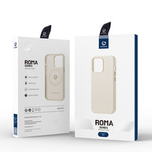 Заредете изображение във визуализатора на галерията – Dux Ducis Roma leather case for iPhone 13 elegant case made of genuine leather white - TopMag
