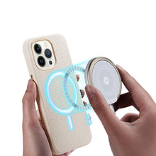 Заредете изображение във визуализатора на галерията – Dux Ducis Roma leather case for iPhone 13 Pro elegant case made of genuine leather white - TopMag
