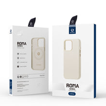 Заредете изображение във визуализатора на галерията – Dux Ducis Roma leather case for iPhone 13 Pro Max elegant genuine leather case white - TopMag
