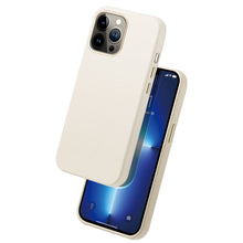Заредете изображение във визуализатора на галерията – Dux Ducis Roma leather case for iPhone 13 Pro Max elegant genuine leather case white - TopMag
