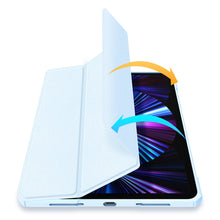 Заредете изображение във визуализатора на галерията – Dux Ducis Copa case for iPad Pro 11 '' 2020 / iPad Pro 11 '' 2018 / iPad Pro 11 '' 2021 smart cover with stand blue - TopMag
