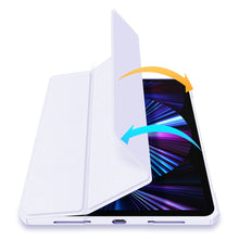 Заредете изображение във визуализатора на галерията – Dux Ducis Copa case for iPad Pro 11 '' 2020 / iPad Pro 11 '' 2018 / iPad Pro 11 '' 2021 smart cover with stand purple - TopMag
