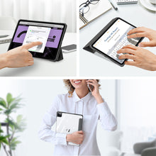 Заредете изображение във визуализатора на галерията – Dux Ducis Copa case for iPad Pro 12.9 '' 2021/2020/2018 smart cover with stand black - TopMag
