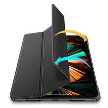 Заредете изображение във визуализатора на галерията – Dux Ducis Copa case for iPad Pro 12.9 '' 2021/2020/2018 smart cover with stand black - TopMag
