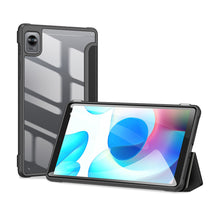Заредете изображение във визуализатора на галерията – Dux Ducis Toby Armored Flip Smart Case for Realme Pad Mini with Stylus Holder Black - TopMag
