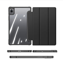 Заредете изображение във визуализатора на галерията – Dux Ducis Toby Armored Flip Smart Case for Realme Pad Mini with Stylus Holder Black - TopMag
