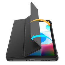 Заредете изображение във визуализатора на галерията – Dux Ducis Toby Armored Flip Smart Case for Realme Pad Mini with Stylus Holder Black - TopMag
