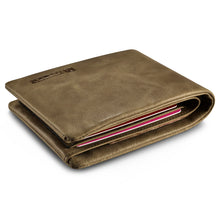 Заредете изображение във визуализатора на галерията – iCarer khaki leather wallet - TopMag
