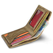 Заредете изображение във визуализатора на галерията – iCarer khaki leather wallet - TopMag
