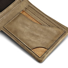 Заредете изображение във визуализатора на галерията – iCarer khaki leather wallet - TopMag
