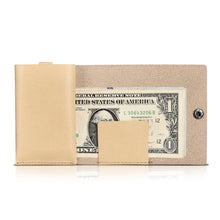 Заредете изображение във визуализатора на галерията – iCarer leather mini wallet for cards, banknotes, beige - TopMag

