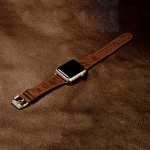 Заредете изображение във визуализатора на галерията – iCarer Leather Vintage Wristband Genuine Leather Watch Band Watch 7 7/6 / 5/4/3/2 / SE (41/40 / 38mm) Brown (RIW103-CO （38）) - TopMag
