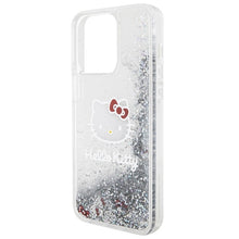 Заредете изображение във визуализатора на галерията – Original Case HELLO KITTY hardcase Liquid Glitter Charms
 Kitty Head HKHCP15XLIKHET for Iphone 15 Pro Max silver
