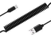 Заредете изображение във визуализатора на галерията – Cable coiled  - USB to Type C - 66W 5A 1 metre black
