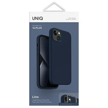 Заредете изображение във визуализатора на галерията – Uniq case Lino iPhone 14 Plus 6.7" blue/marine blue
