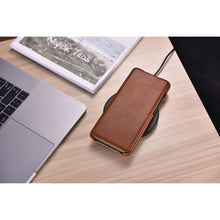 Заредете изображение във визуализатора на галерията – iCarer Curved Edge Vintage Folio Genuine Leather Cover Case for Samsung Galaxy S20+ brown (RS992007-BN) - TopMag
