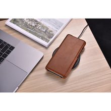 Заредете изображение във визуализатора на галерията – iCarer Curved Edge Vintage Folio Genuine Leather Flip Cover for Samsung Galaxy S20 Ultra brown (RS992008-BN) - TopMag
