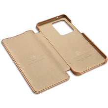 Заредете изображение във визуализатора на галерията – iCarer Curved Edge Vintage Folio Genuine Leather Cover Case for Samsung Galaxy S20 Ultra khaki (RS992008-GG) - TopMag
