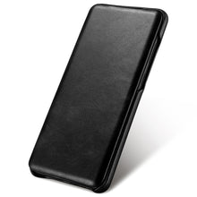 Заредете изображение във визуализатора на галерията – iCarer Curved Edge Vintage Folio Genuine Leather Cover Flip Cover for Samsung Galaxy S20 Ultra black (RS992008-BK) - TopMag
