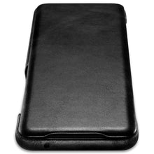 Заредете изображение във визуализатора на галерията – iCarer Curved Edge Vintage Folio Genuine Leather Cover Flip Cover for Samsung Galaxy S20 Ultra black (RS992008-BK) - TopMag
