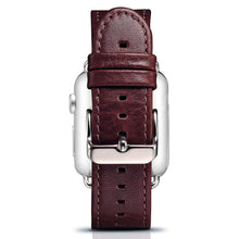 Заредете изображение във визуализатора на галерията – iCarer Leather Vintage Wristband Genuine Leather Strap for Watch 7 7/6/5/4/3/2 / SE (41/40 / 38mm) Red (RIW103-WI （38）) - TopMag
