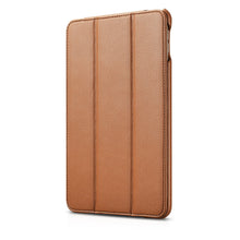 Заредете изображение във визуализатора на галерията – iCarer Leather Folio case for iPad mini 5 leather cover smart case brown (RID800-BN) - TopMag
