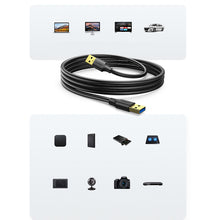 Заредете изображение във визуализатора на галерията – Ugreen cable 3m USB 3.2 Gen 1 cable black (US128 90576) - TopMag
