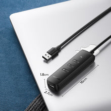 Заредете изображение във визуализатора на галерията – Ugreen HUB USB Type A splitter - 4x USB 3.2 Gen 1 black (CM416 80657) - TopMag
