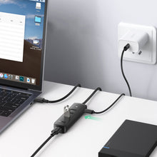 Заредете изображение във визуализатора на галерията – Ugreen HUB USB Type A splitter - 4x USB 3.2 Gen 1 black (CM416 80657) - TopMag
