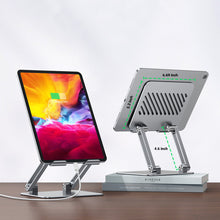 Заредете изображение във визуализатора на галерията – Ugreen desk folding stand for tablet silver (LP339 90396) - TopMag
