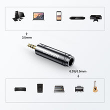 Заредете изображение във визуализатора на галерията – Ugreen adapter 3.5mm audio adapter (male) to 6.35mm mini jack (female) gray (AV168) - TopMag
