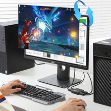 Заредете изображение във визуализатора на галерията – Ugreen CM430 signal splitter 2x DisplayPort (input) to 1x DisplayPort (output) 4K / 1080p switch black (60622) - TopMag
