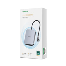 Заредете изображение във визуализатора на галерията – Ugreen HUB for iMac USB Type C - 3 x USB Type A 3.1 Gen 1 + SD / TF gray (CM521 60377) - TopMag
