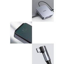 Заредете изображение във визуализатора на галерията – Ugreen HUB for iMac USB Type C - 3 x USB Type A 3.1 Gen 1 + SD / TF gray (CM521 60377) - TopMag

