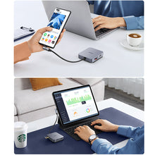 Заредете изображение във визуализатора на галерията – Ugreen HUB for iMac USB Type C - 3 x USB Type A 3.1 Gen 1 + SD / TF gray (CM521 60377) - TopMag
